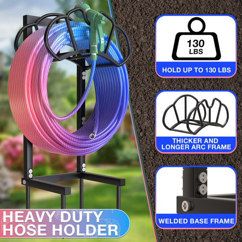 Qatsrin New Garden Hose Holder arch design supports flexible hose bending