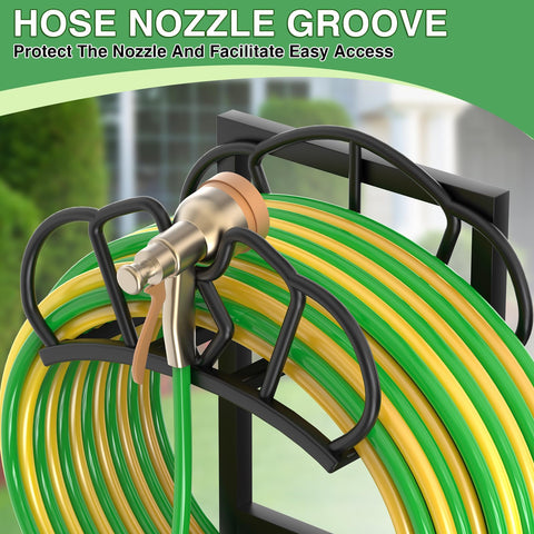 Qatsrin outdoor-metal-hose-holder-base resists weather and stays stable.