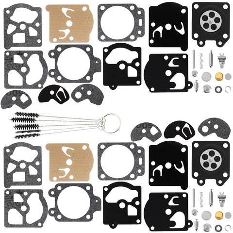 QAZAKY pack of 2 K10-WAT carburetor diaphragm gasket kit for easy replacements