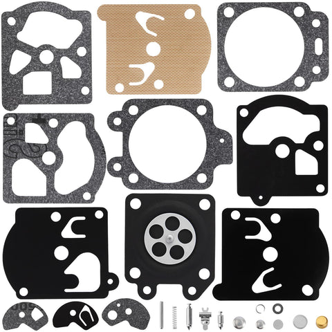 QAZAKY rebuild kit components laid out for clear identification