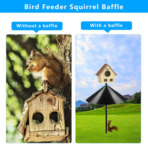 QBXMY7 16 inch baffle delivers durable rust-resistant protection for outdoor feeders