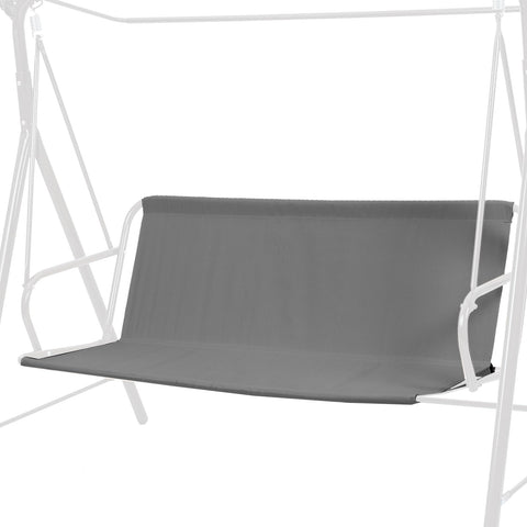 Qchengsan patio swing seat cover replacement protects a 3-seat outdoor swing from the elements.
