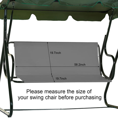 Qchengsan swing cushion cover waterproof keeps cushions dry during rain.