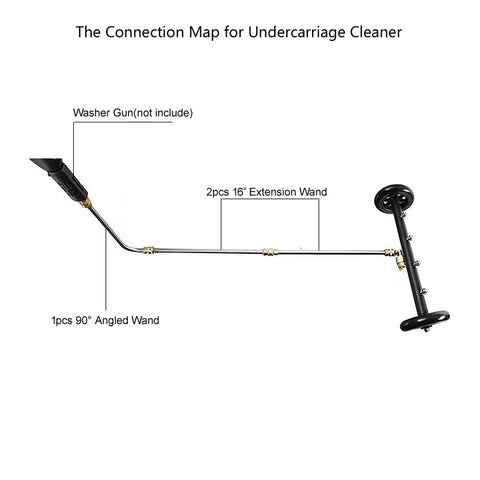 QCHENYI 15in extension wand demonstrates extended reach.