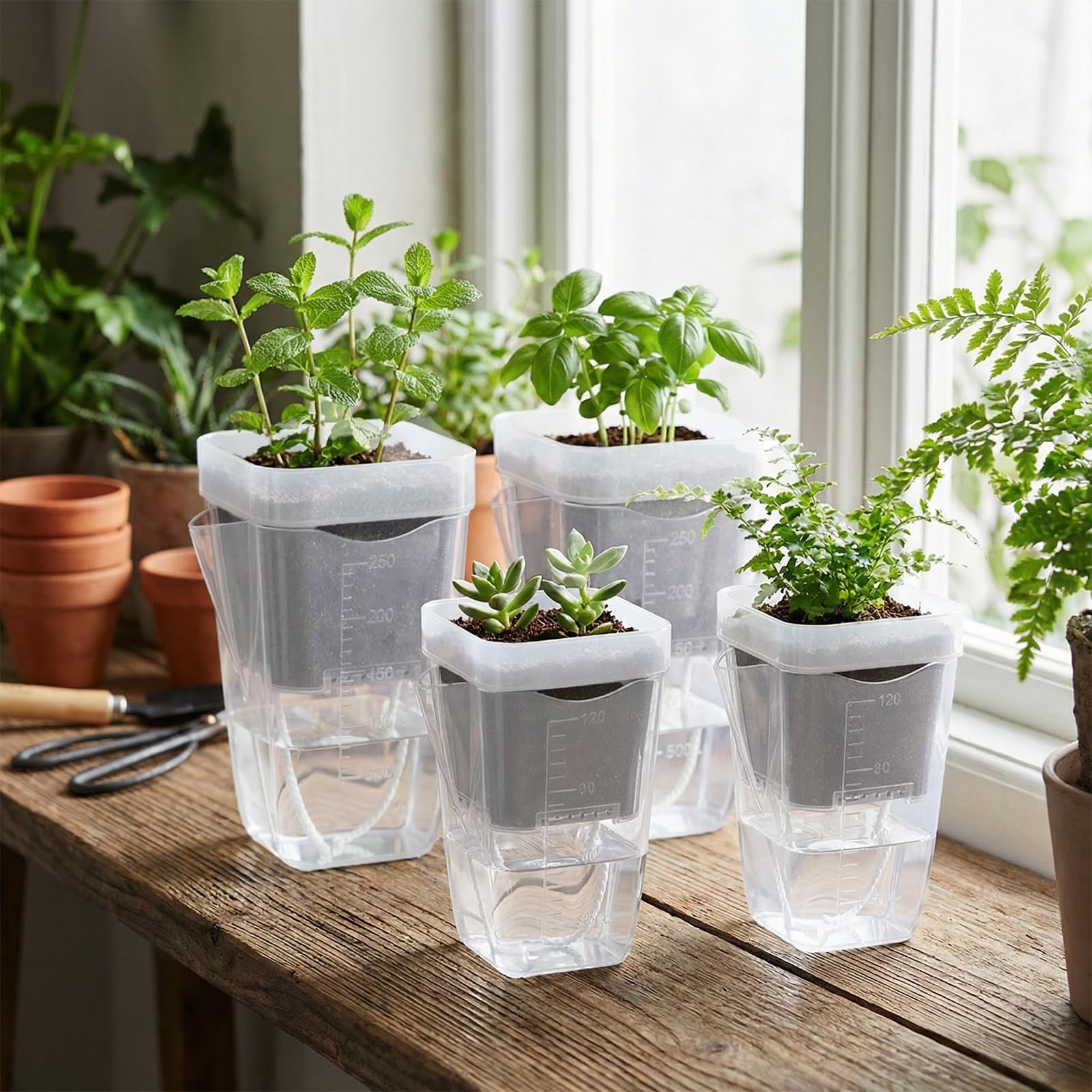 QCQHDU African violet-friendly miniature pot for tiny houseplants.