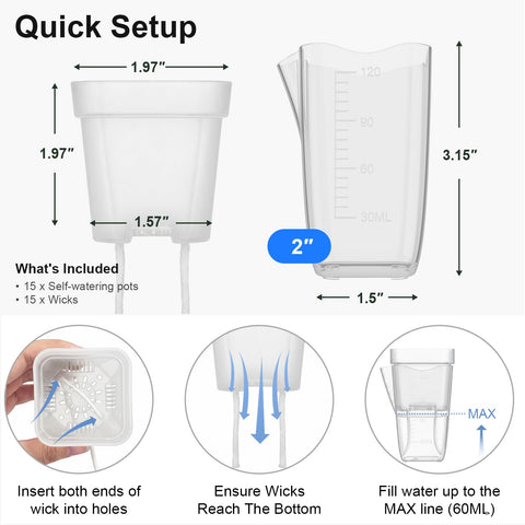 QCQHDU outer pot with graduated markings to measure water precisely.