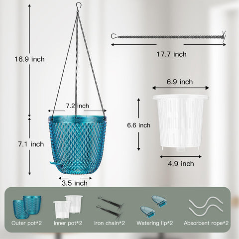 QCQHDU bottom-fill watering design close-up for easy refilling