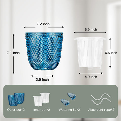 QCQHDU pot suitable for indoor and outdoor spaces like balcony or kitchen