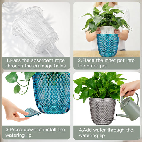QCQHDU pot ships empty, ready for your chosen plants