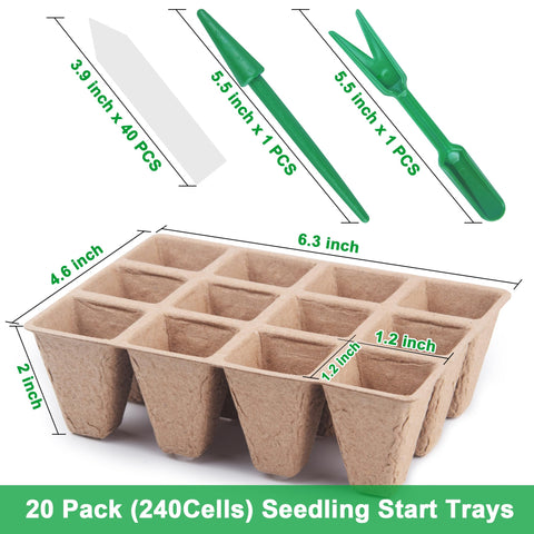 QDBNW biodegradable peat pots ready for transplanting and eco-friendly garden start
