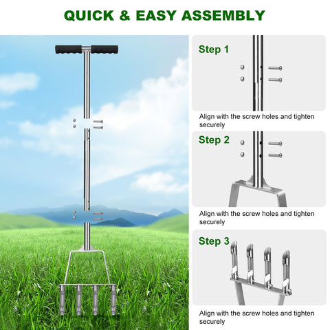 Qdreclod creates deeper holes to improve oxygen and water penetration