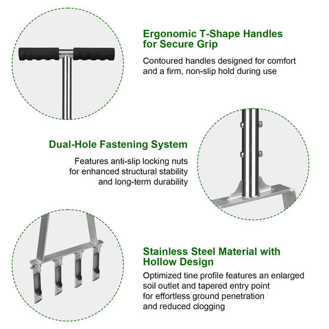Qdreclod aerator features replaceable tines for easy maintenance