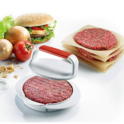 QELEG burger press easy-clean storage keeps kitchen organized.
