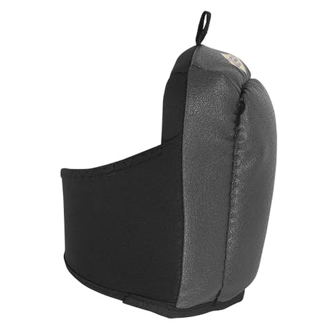 QEP adjustable strap provides secure fit for most users.