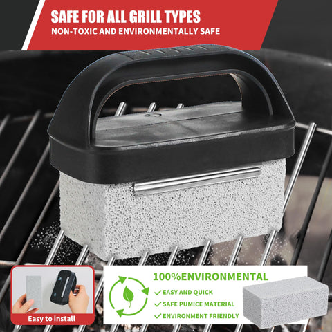 Qetumst scouring pads with handles protect hands during hot and cold cleaning.