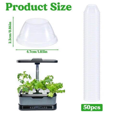 Qfwdfctrenz seedling humidity dome closeup shows clear plastic and snug seed coverage.