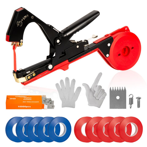Qgerics plant tying machine with tape tool for secure garden ties