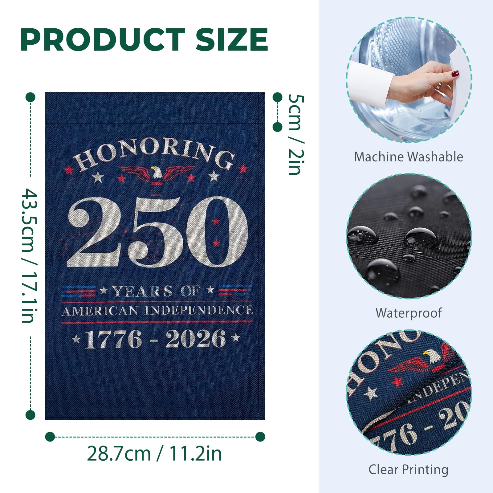 QGWJEKUI double-sided linen garden flag fabric ensures durability in outdoor settings.