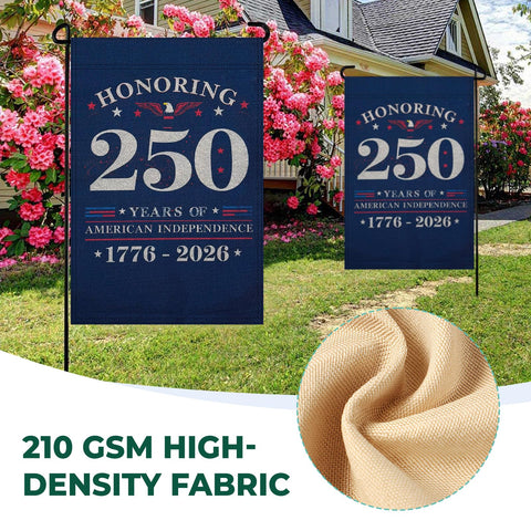 QGWJEKUI navy-blue background provides strong contrast for long-lasting outdoor visibility.