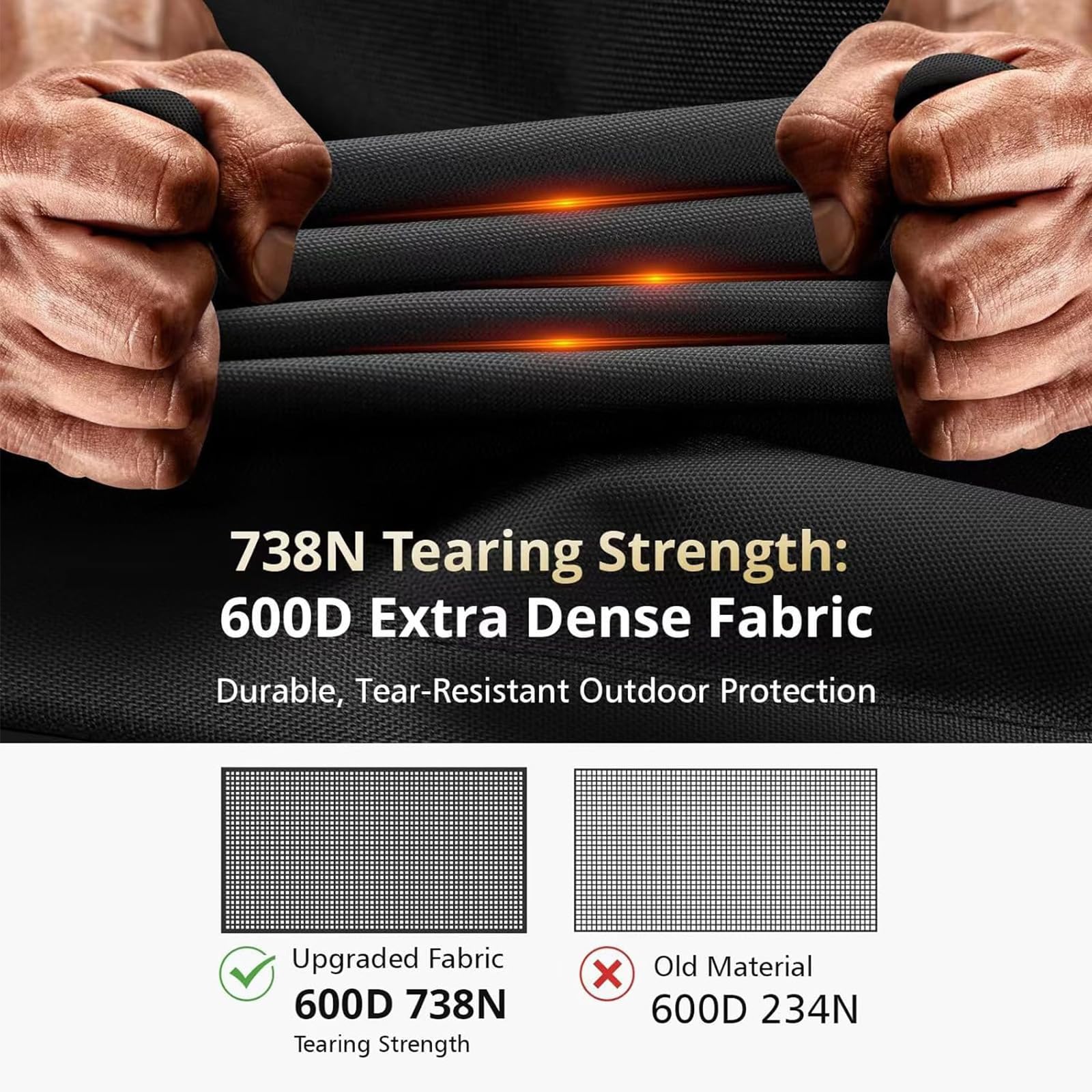 QH.HOME fade-resistant fabric keeps color vibrant in sunlight.