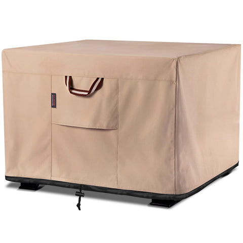 QH.HOME square fire pit cover 30-inch protects your pit from rain and dust.