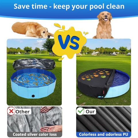 QH.HOME UPF50 fabric blocks around 98% of UV rays to protect pools and pets
