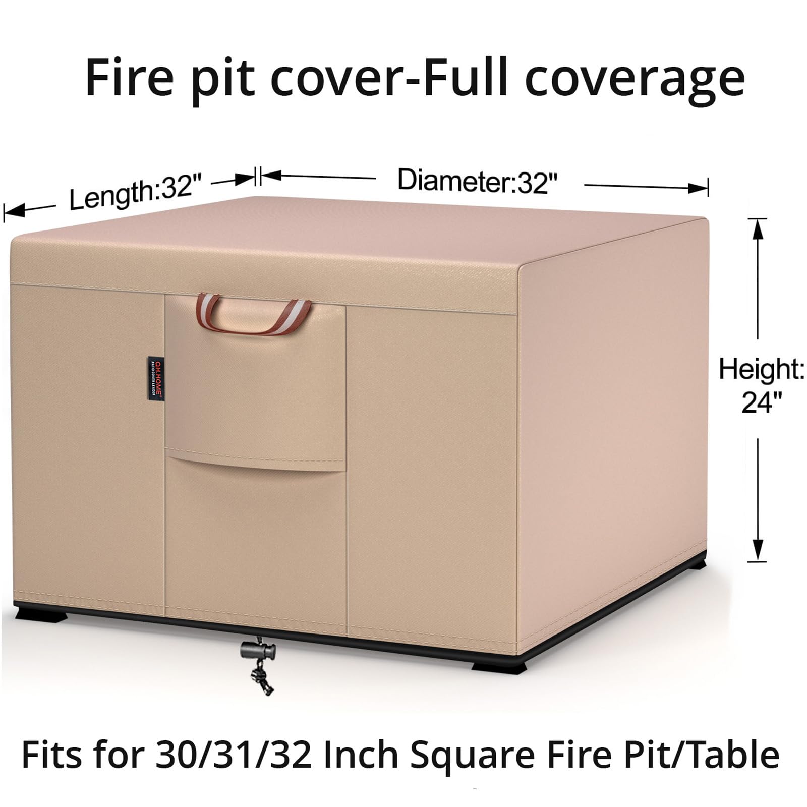 QH.HOME 900D tear-resistant fabric guards against wear in outdoor conditions