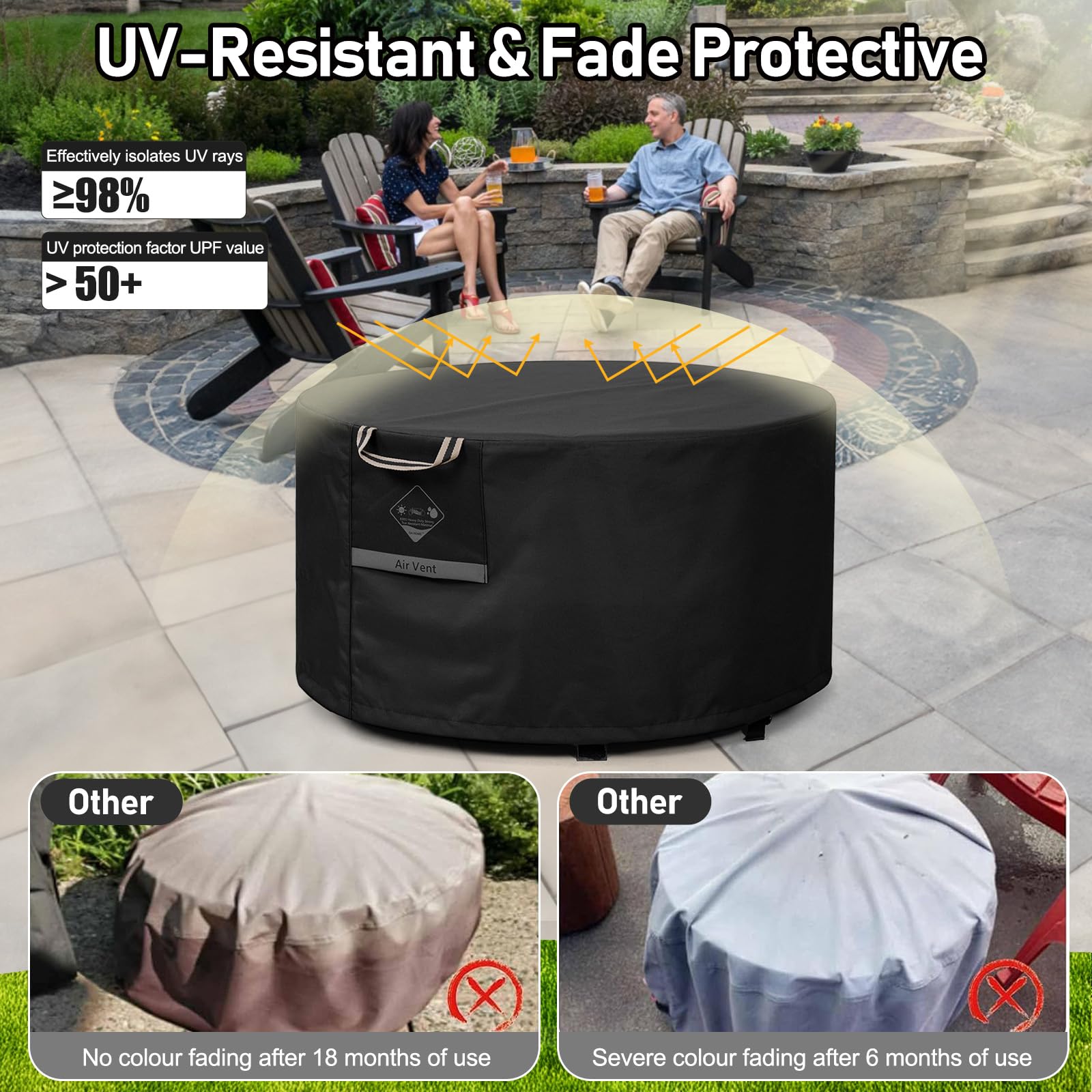 QH.HOME air vents and adjustable drawstring ensure secure fit.