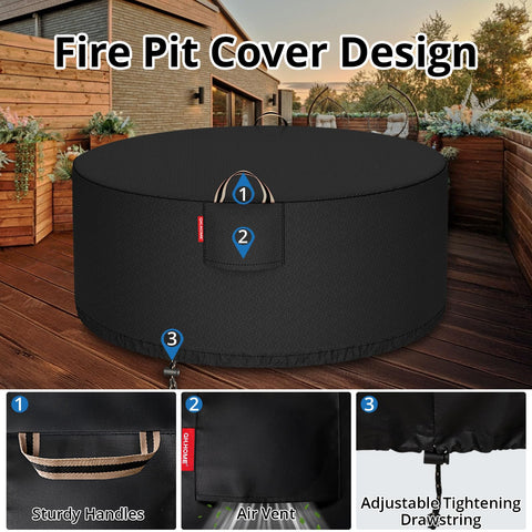 QH.HOME 48dia cover fits most round pits and tables.