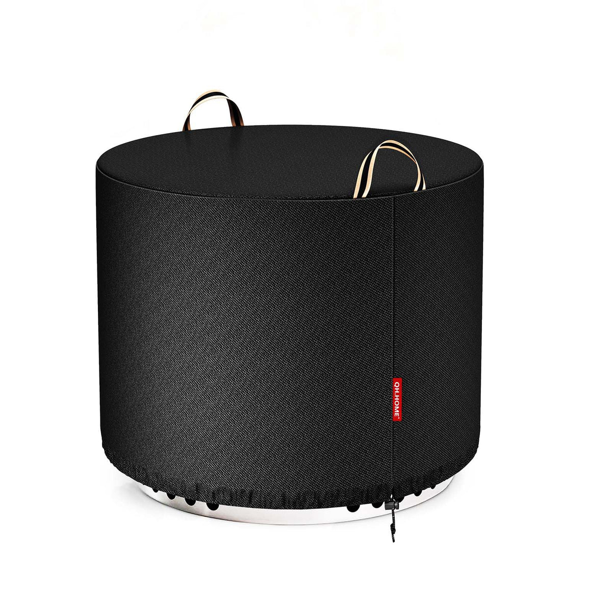 QH.HOME round fire pit cover on Solo Stove Bonfire 19 inch protects from rain