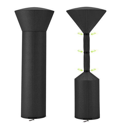 QH.HOME patio heater cover highlights tear-resistant material for durable protection.