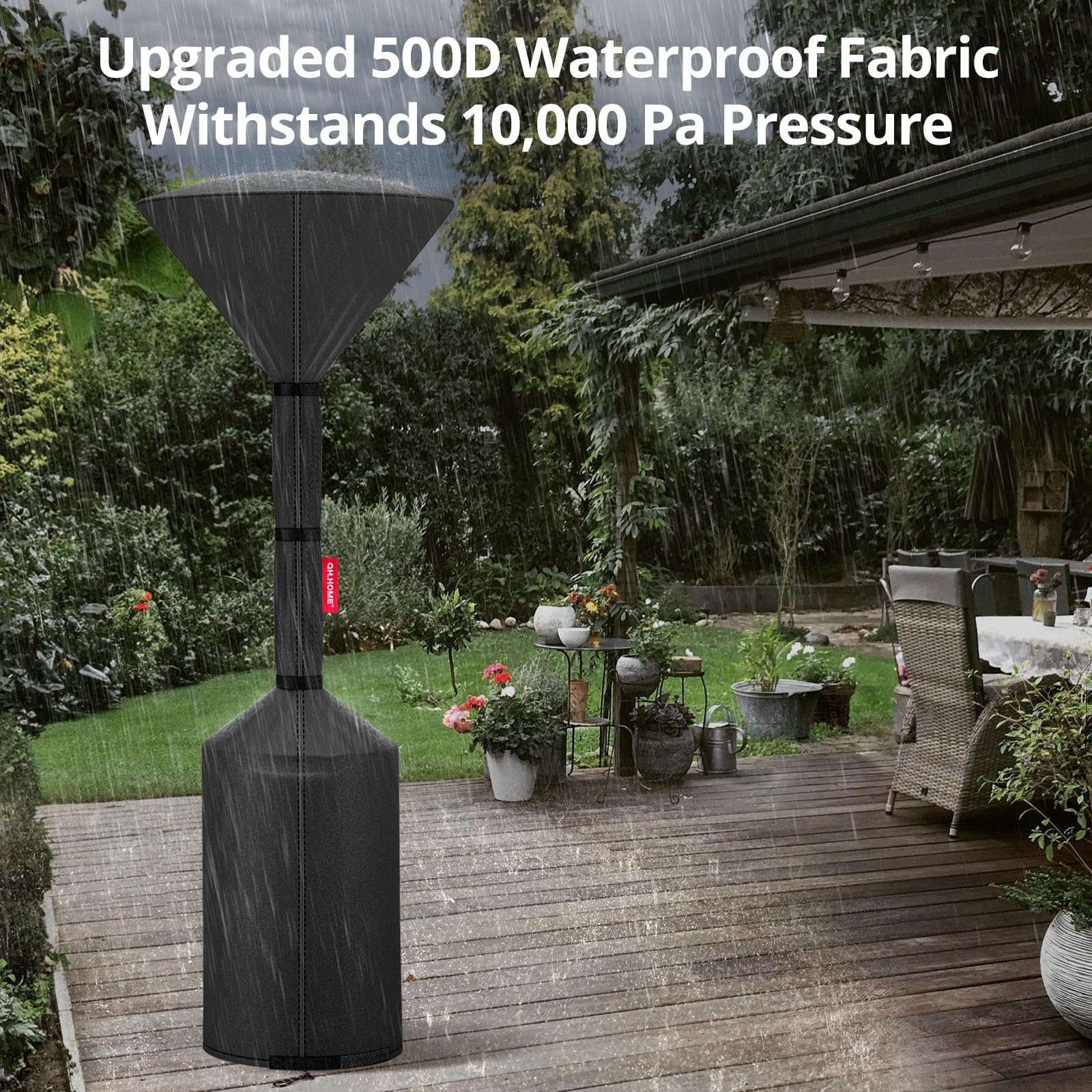 QH.HOME cover uses UPF50+ fabric to guard against sun damage.