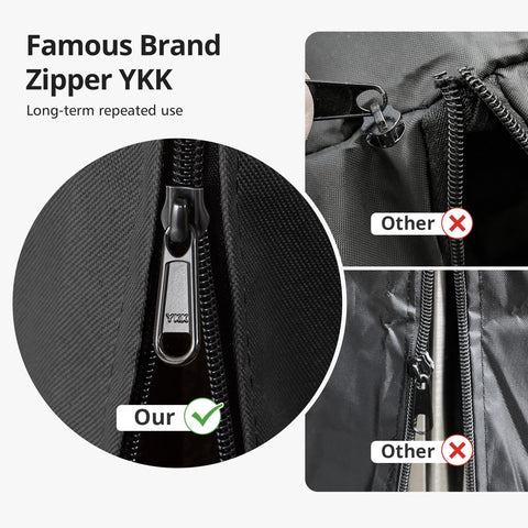 Sturdy YKK zipper on QH.HOME cover ensures smooth, durable operation.
