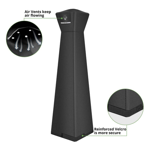 QH.HOME Pyramid heater cover universal fit, accommodates most standard outdoor heaters.