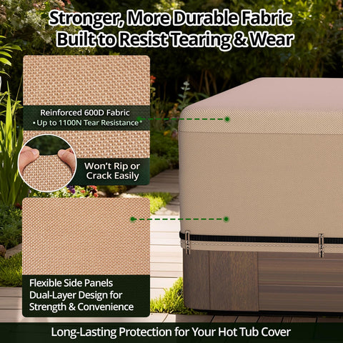 QH.HOME ratchet strap system demonstrates secure locking against wind.