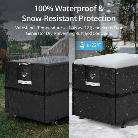 QH.HOME waterproof coating blocks rain to keep the generator dry.