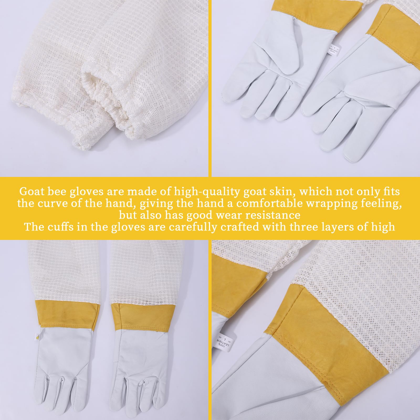 QHZHANG cushioned knee pads for comfortable kneeling during hive tasks.