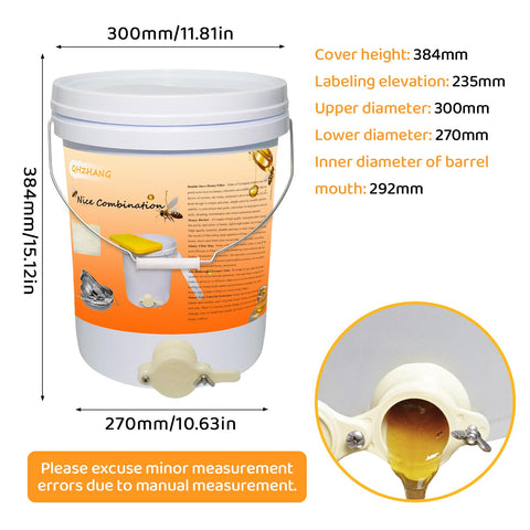 QHZHANG honey gate shows controlled flow for clean harvest.