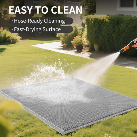 QiCaiJia garage mat for high-traffic areas with slip resistance