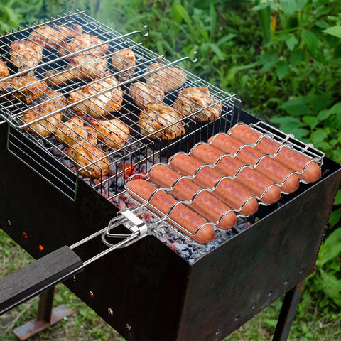 QIAN POWER compact size fits most grills and saves space with a hanging hole.