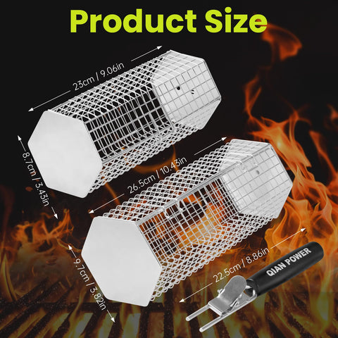 QIAN POWER 304 stainless steel construction resists rust for durability outdoors.