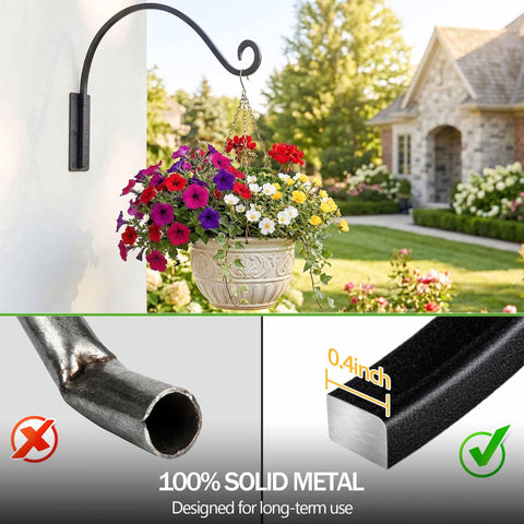 Qiang Ni easy-install plant hook kit for quick mounting on posts or walls.