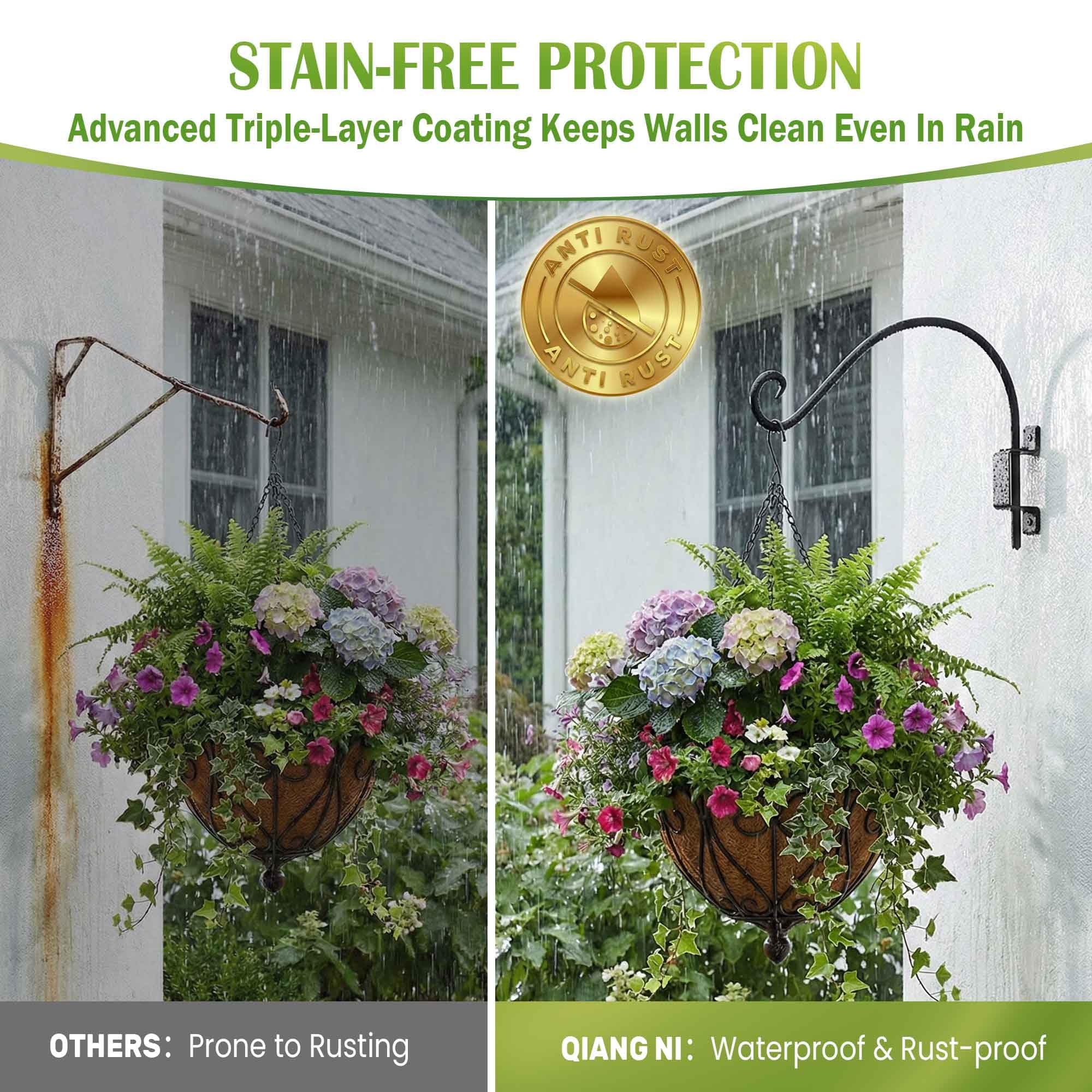 Qiang Ni Heavy-Duty Steel construction supports heavy feeders and baskets.