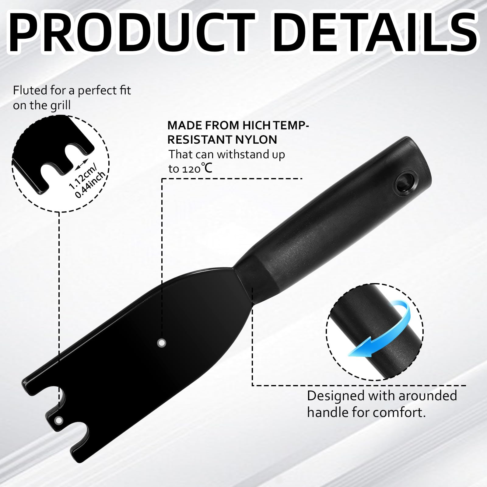 Qianyu easy-to-clean reusable scraper rinses clean after use.