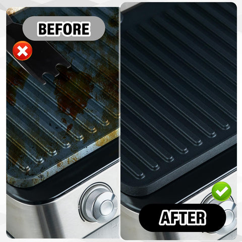 Qianyu non-stick safe scraper protects enamel while removing debris.