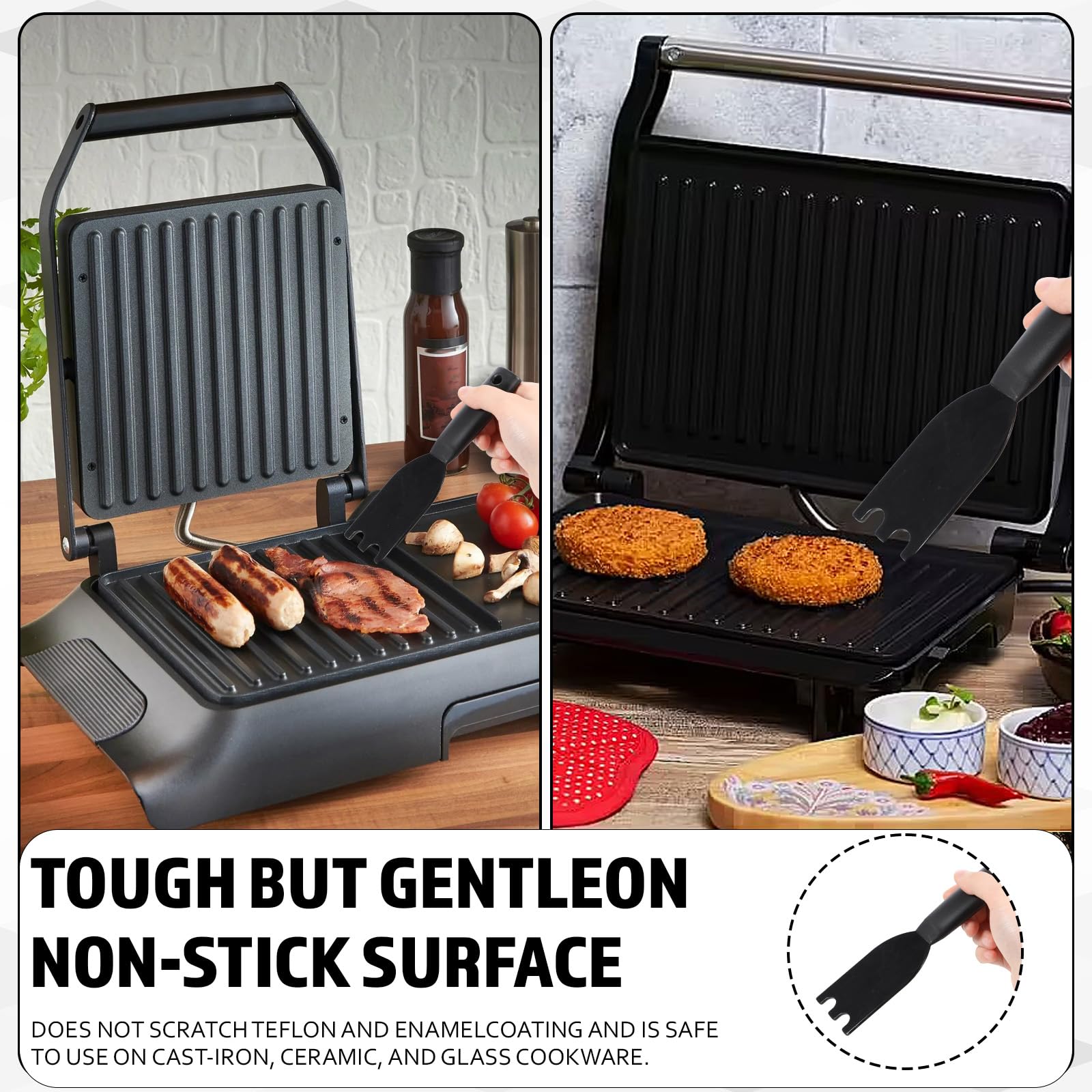 Qianyu compact lightweight scraper fits indoor grills for quick use.