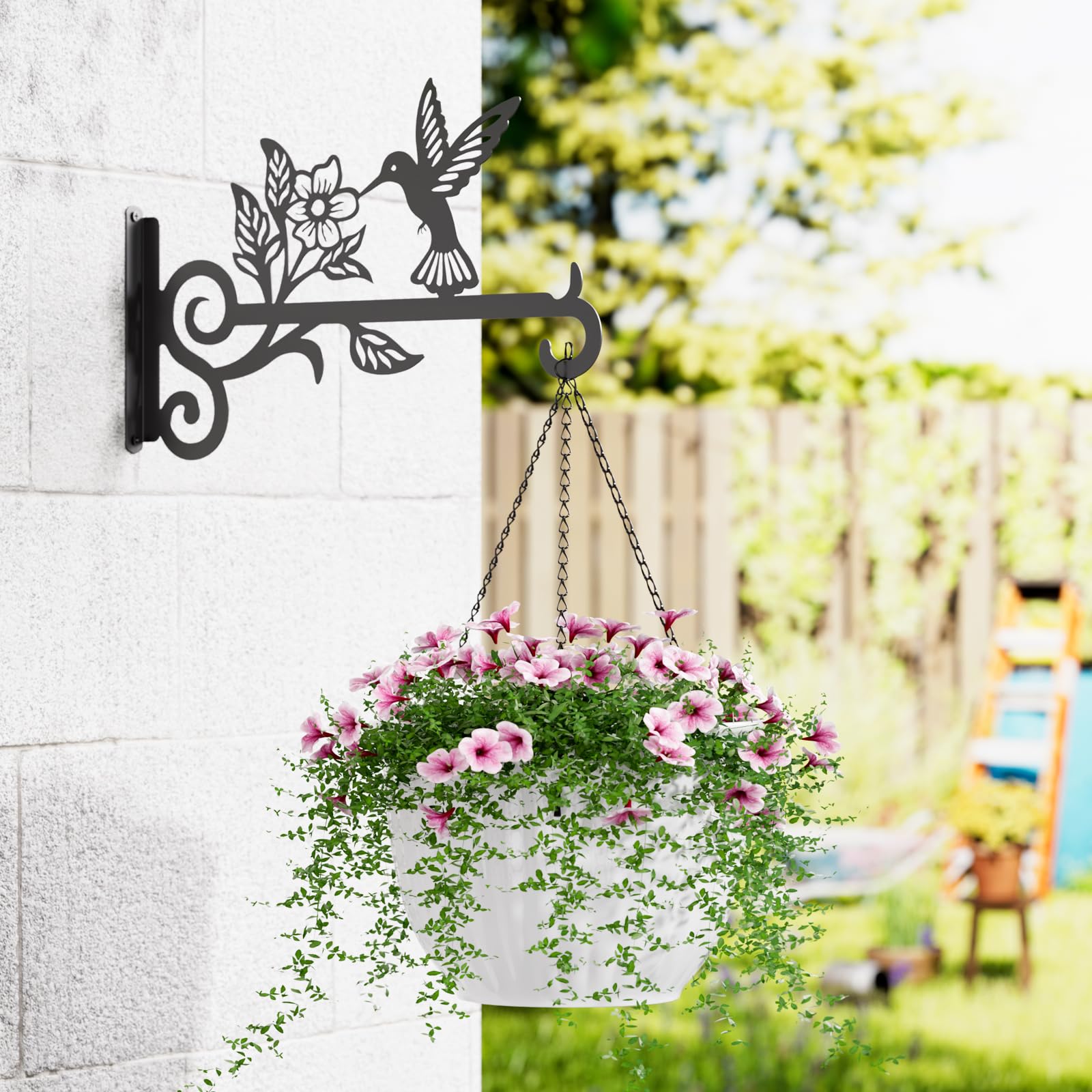 Qiaogreen anti-rust finish bracket resists weather for long outdoor use.
