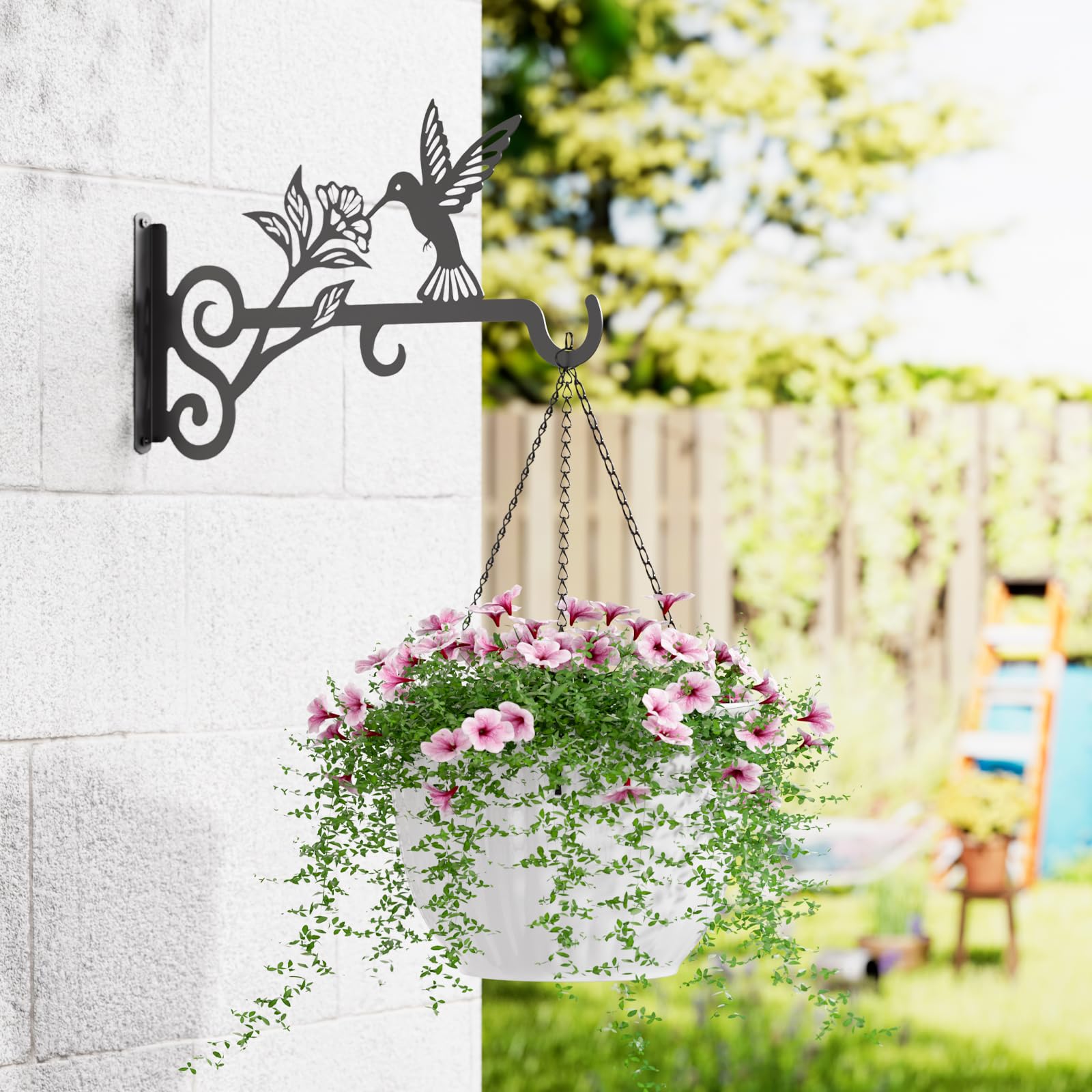 Qiaogreen bracket close-up shows hummingbird pattern; decorative and garden-ready