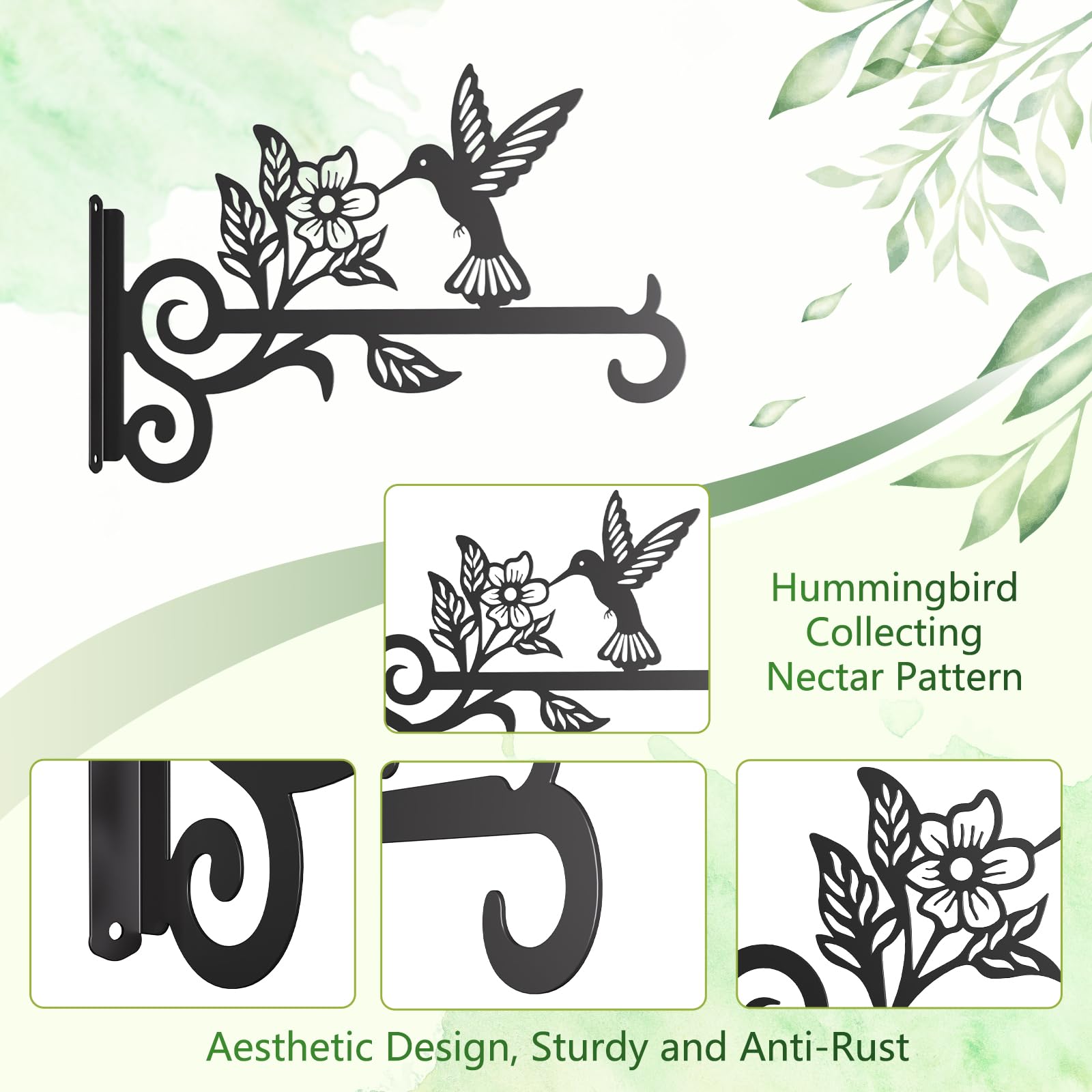 Qiaogreen patio bracket enhances garden views on sunny days.