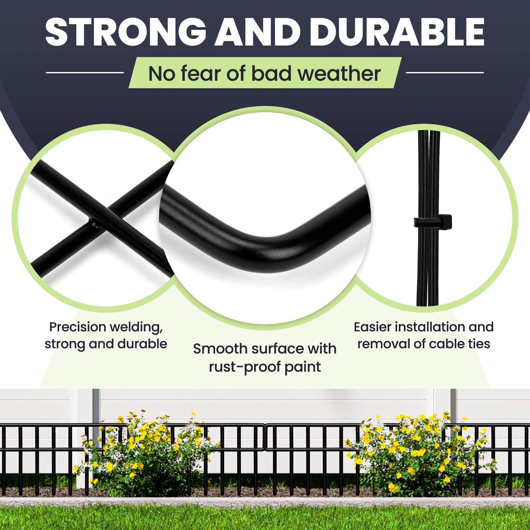 QIAOKAIYAN rust-proof baked finish protecting panels outdoors.